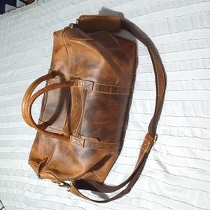 Komalc Buffalo Leather Duffel Bag